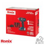بکس شارژی رونیکس 1/2 اینچ براشلس 20 ولت لیتیوم مدل 8907